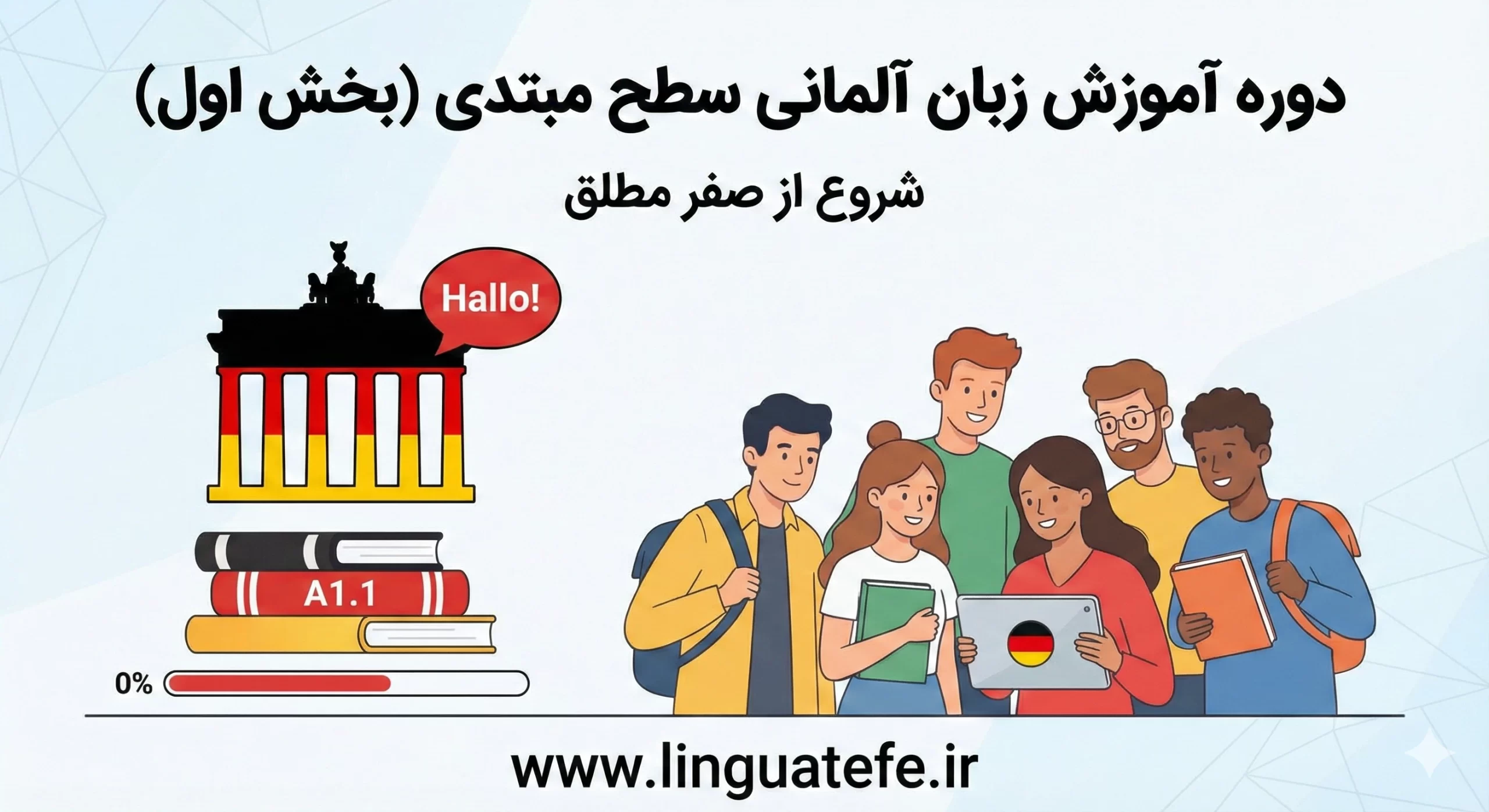 دوره جامع آموزش زبان آلمانی سطح مبتدی (شروع از صفر مطلق – بخش اول)