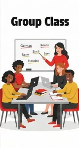 کلاس گروهی آموزش زبان آلمانی